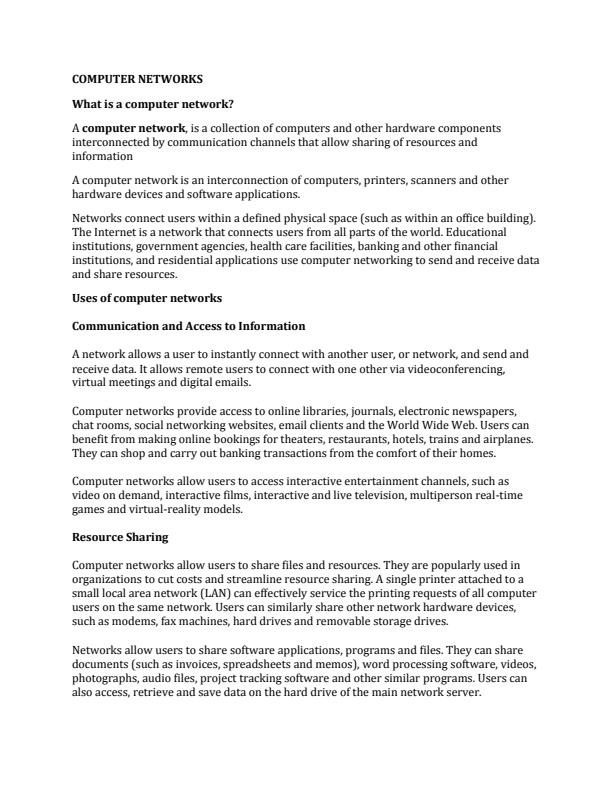 Page 1 – UCI 103: Computer Networks Notes – Kenyaplex
