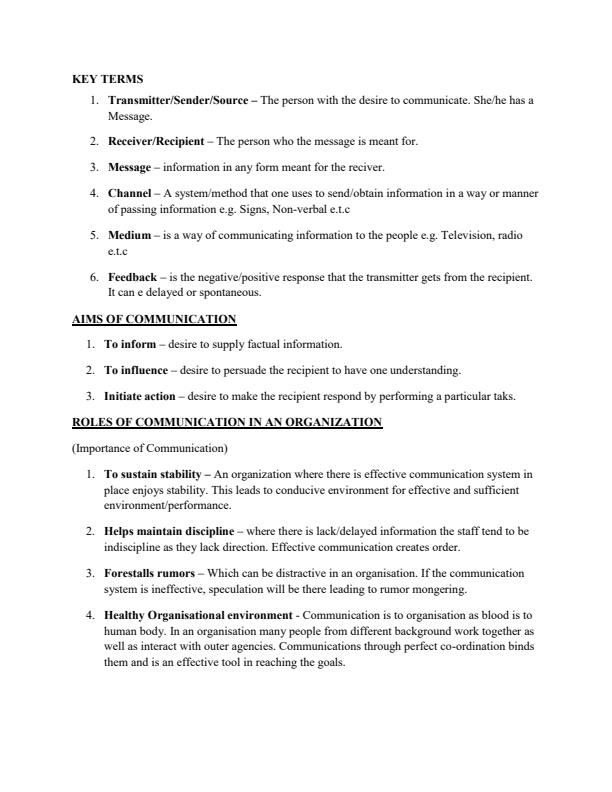 Page 2 – AMT 101: Communication Skills Notes – Kenyaplex