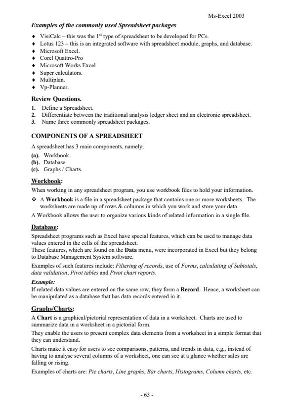 Page 2 – Microsoft Excel Notes – Kenyaplex