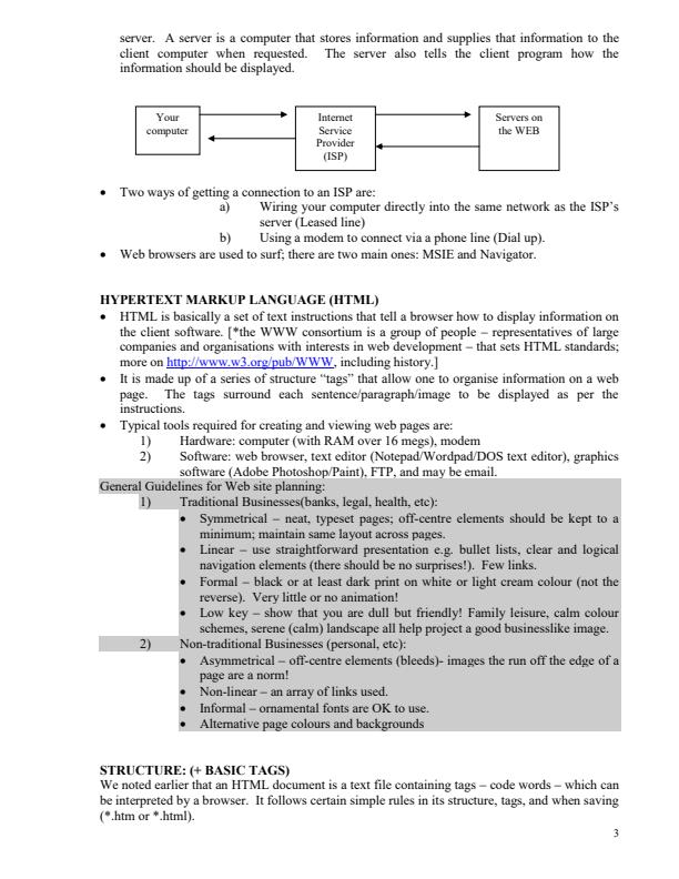 Page 3 – Web Design HTML Notes – Kenyaplex