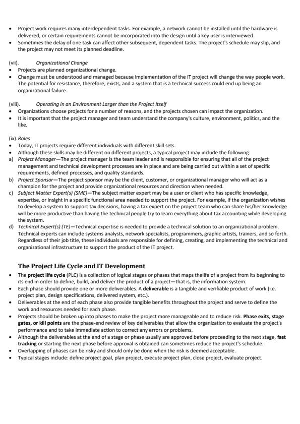 Page 3 – UCI 301: Management of IT Projects Notes – Kenyaplex