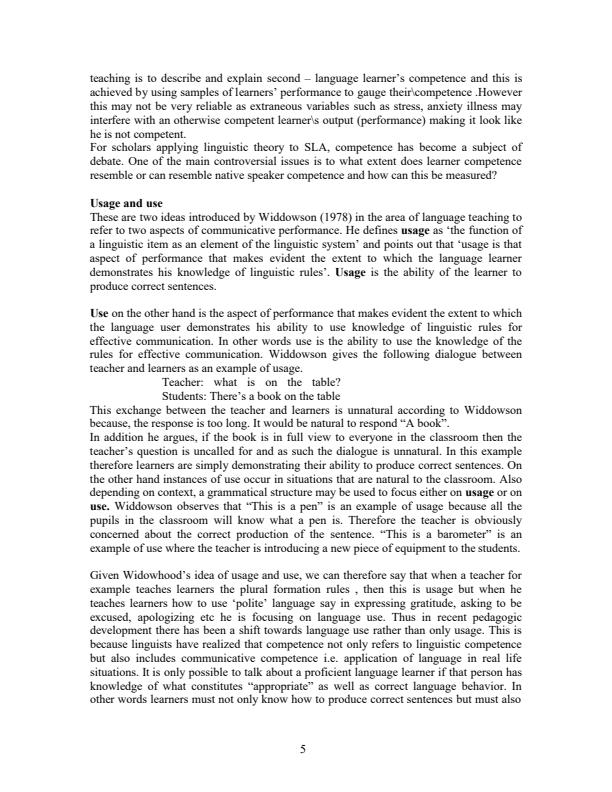 Page 4 – Second Language Acquisition BLA3111 Notes – Kenyaplex