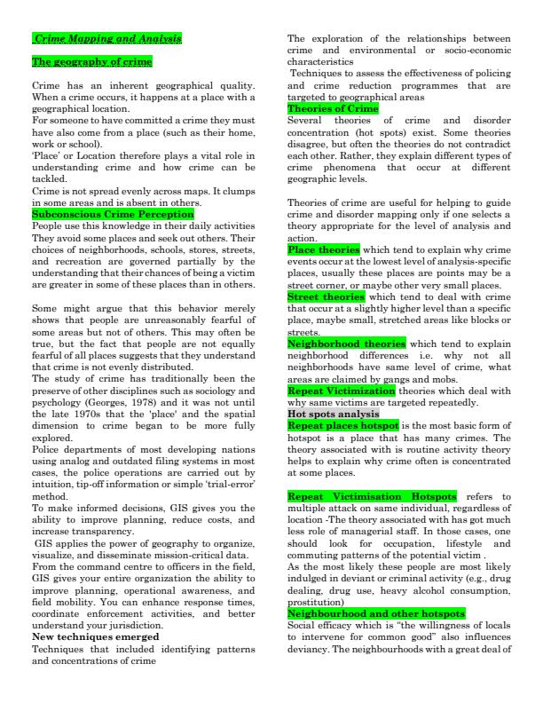 Page 1 – GIS and Remote sensing notes – Kenyaplex
