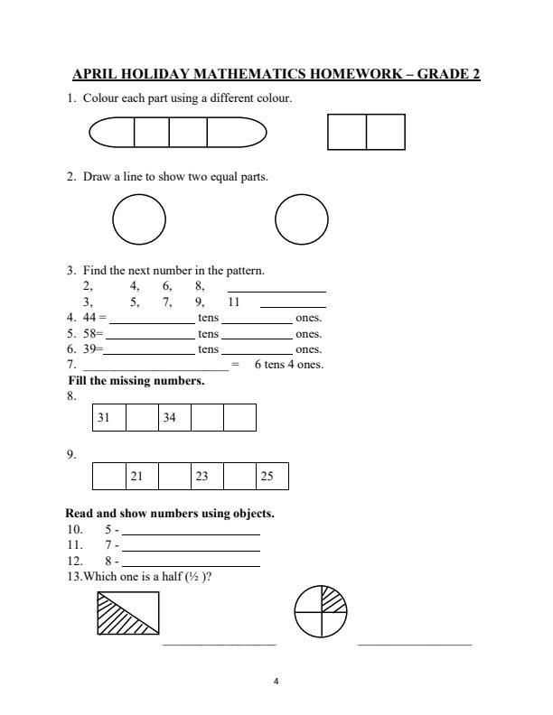 Page 2 – Grade 2 April holiday home work – Kenyaplex