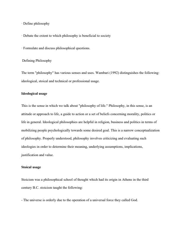 Page 3 – BHU 1101: Critical Thinking and Logic Notes – Kenyaplex