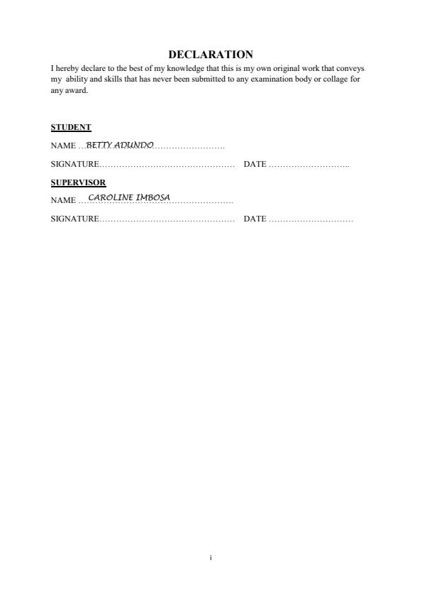 Page 2 – Sample Chemist Business Plan – Kenyaplex