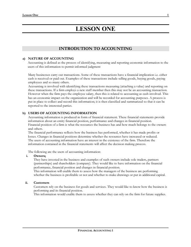 Page 1 – Computer application 2 financial accounting lecture notes – Kenyaplex