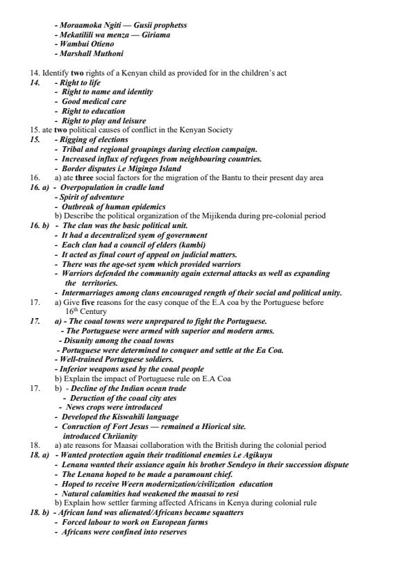 Page 2 – KCSE History Revision Booklet – Kenyaplex