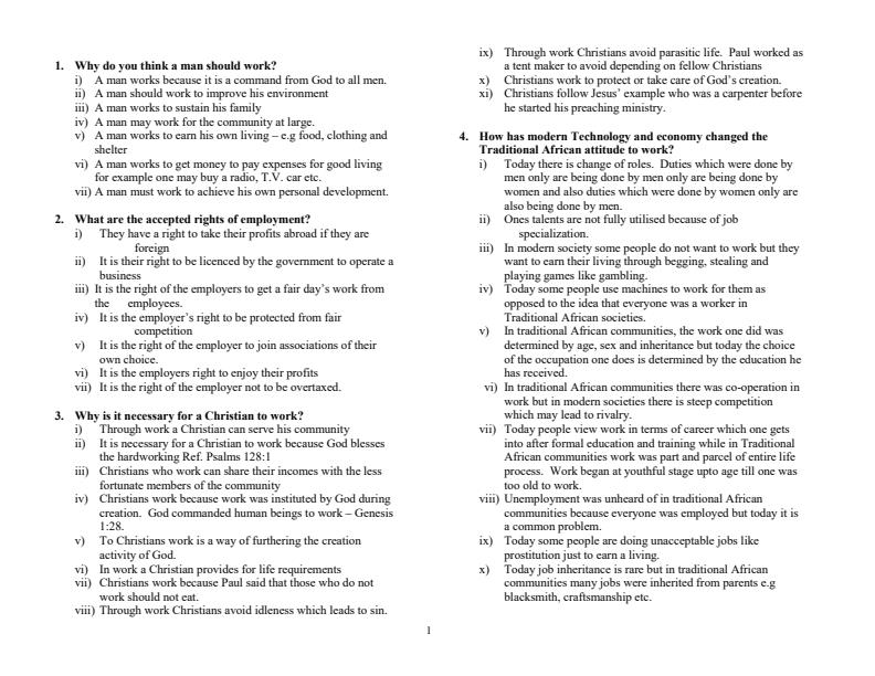 Page 1 – KCSE CRE Topical Questions and Answers – Kenyaplex