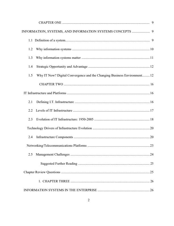 Page 1 – SIT 200: Management Information Systems Notes – Kenyaplex
