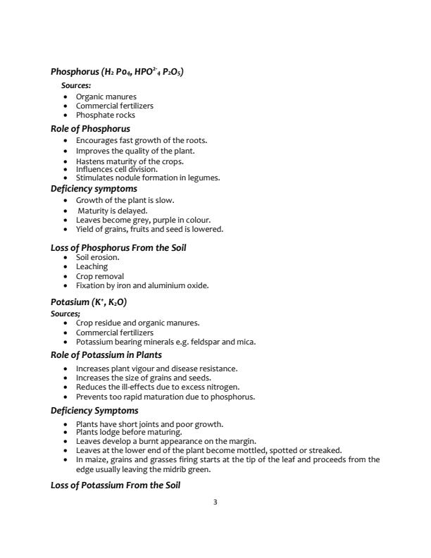 Page 3 – Agriculture Form 2 Notes – Kenyaplex