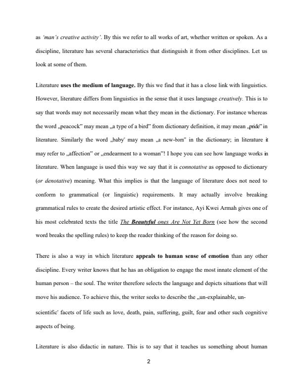 Page 2 – BLA 3235: Advanced Literary Theory Notes – Kenyaplex