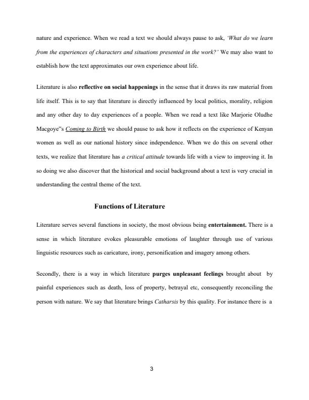Page 3 – BLA 3235: Advanced Literary Theory Notes – Kenyaplex