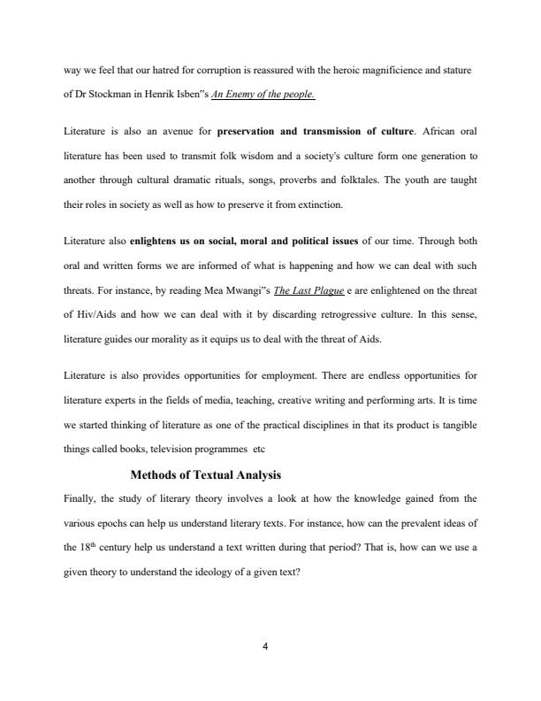 Page 4 – BLA 3235: Advanced Literary Theory Notes – Kenyaplex