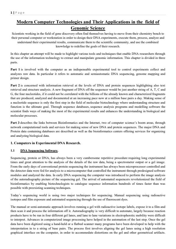 Page 1 – Modern Computer Technologies and Their Applications in Genomic Science – Kenyaplex