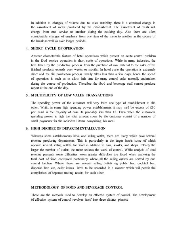 Page 4 – Food and Beverage Control Notes – Kenyaplex