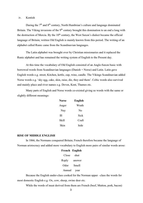 Page 2 – BLA 2104: Origins and Development of English Notes – Kenyaplex