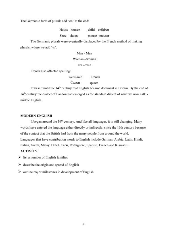 Page 3 – BLA 2104: Origins and Development of English Notes – Kenyaplex