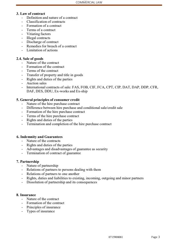 Page 2 – Commercial Law  Notes (CPA PART I   CPA SECTION 1  CCP SECTION 1  CS SECTION 1) – Kenyaplex