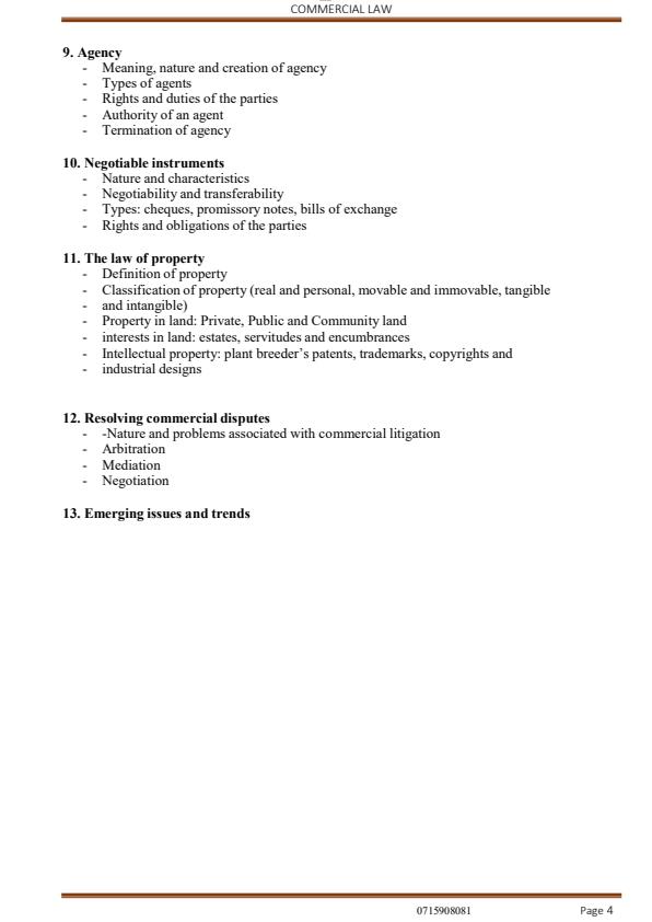 Page 3 – Commercial Law  Notes (CPA PART I   CPA SECTION 1  CCP SECTION 1  CS SECTION 1) – Kenyaplex