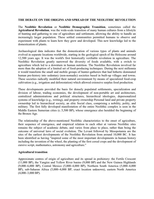 Page 1 – HIST 220: Topics in the History of Agriculture Notes – Kenyaplex