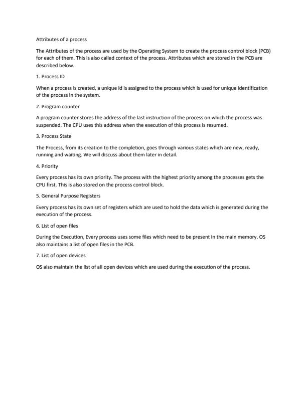 Page 1 – Attributes of a process notes – Kenyaplex