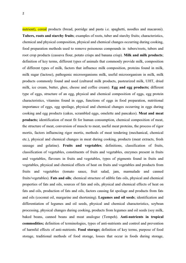 Page 2 – KMTC FOS C12: Food Science I Notes – Kenyaplex