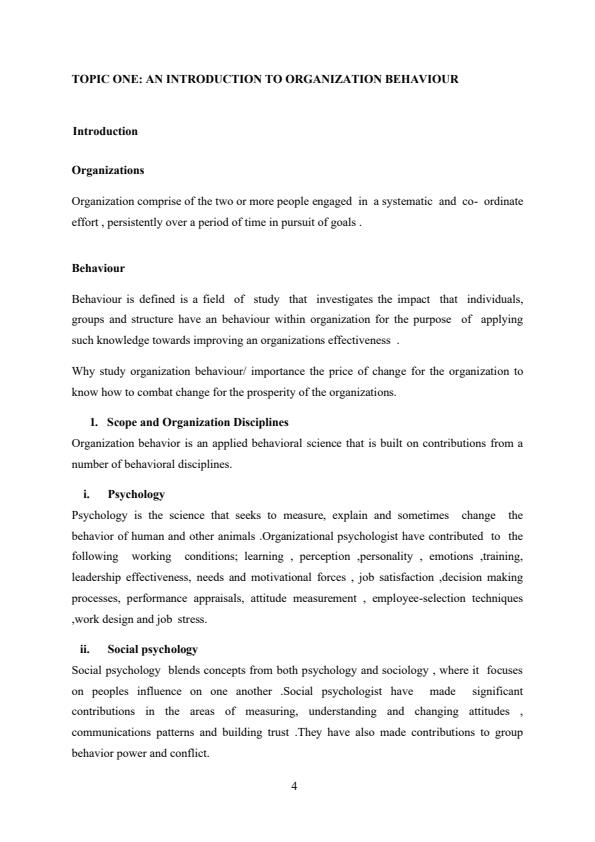 Page 3 – BBM 213 Organizational Behaviour Notes – Kenyaplex