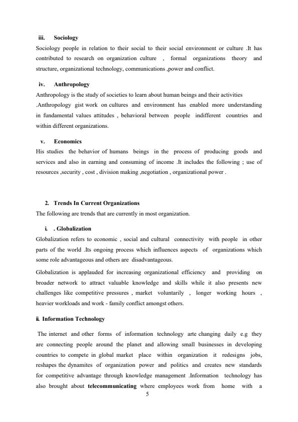 Page 4 – BBM 213 Organizational Behaviour Notes – Kenyaplex