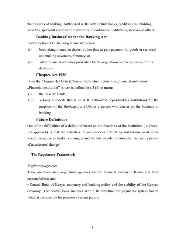 Page 3 – BFM 313: Banking Laws and Practice Notes – Kenyaplex