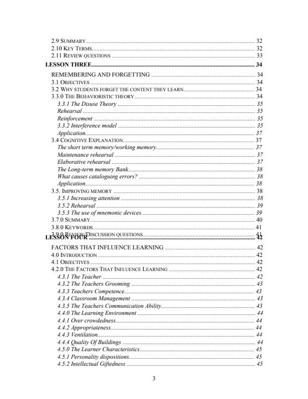 Page 2 – EPS 201: Psychology of Learning Notes – Kenyaplex