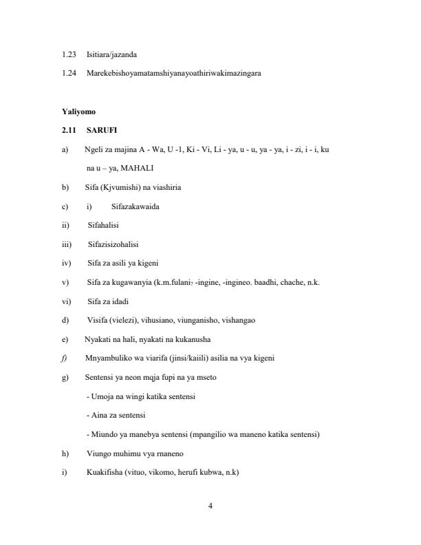 Page 4 – Kiswahili Revision Questions With Answers – Kenyaplex