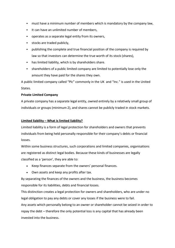 Page 3 – Company Law and Industrial Relations Notes – Kenyaplex