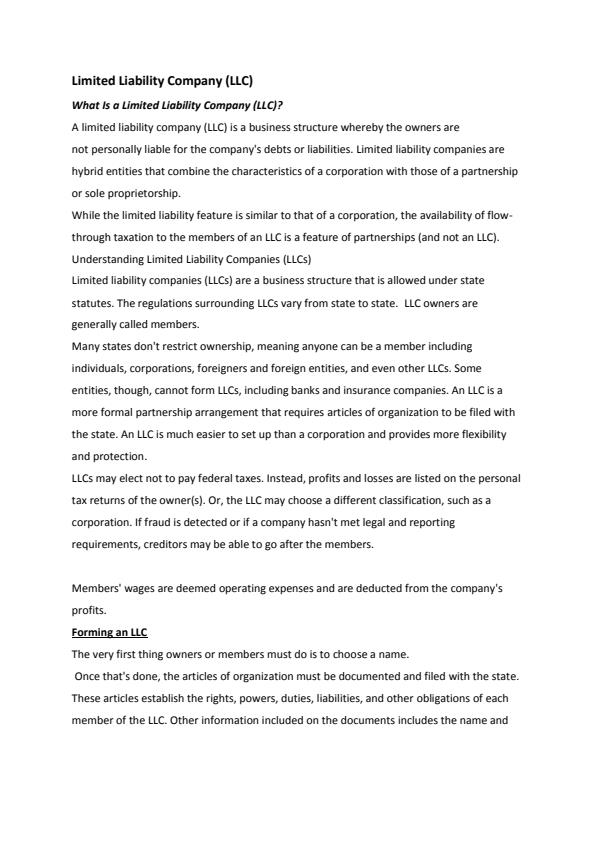 Page 4 – Company Law and Industrial Relations Notes – Kenyaplex