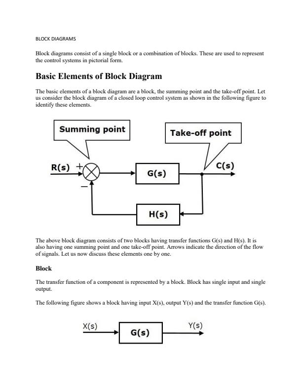 Page 1 – Block Diagrams - For Electrical Engineering Students – Kenyaplex