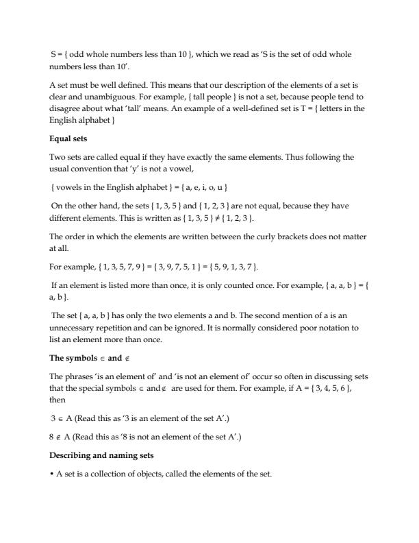 Page 2 – MATH 111: Foundations of Mathematics Notes – Kenyaplex