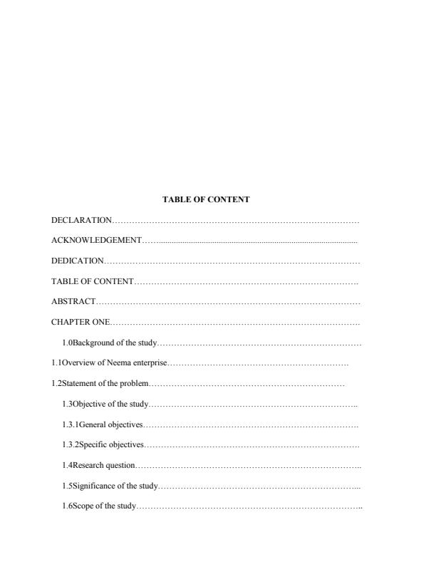 Page 1 – Effects of small scale business on customer satisfaction in Mombasa county – Kenyaplex