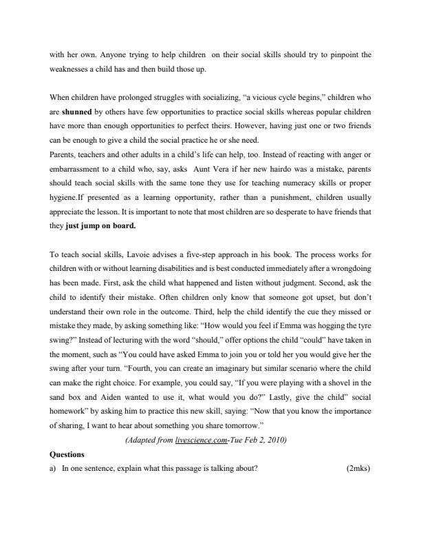 Page 2 – KCSE 2020 Topical English questions and answers.Poetry,cloze tests ,grammar and functional writing  – Kenyaplex