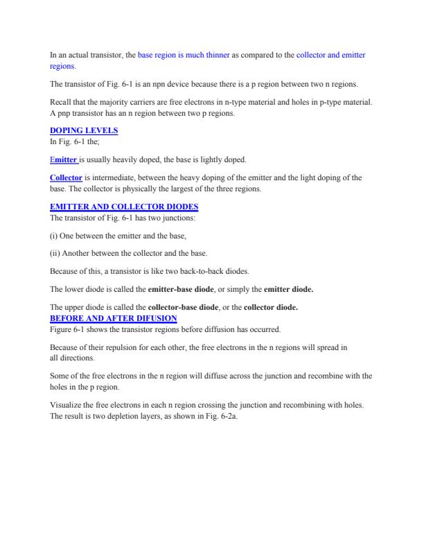 Page 2 – KNEC Electrical Engineering Notes on Bipolar Junction Transistor – Kenyaplex