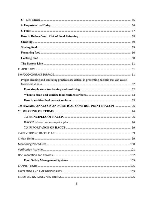 Page 4 – Food Safety and Hygiene Module 1 Notes – Kenyaplex