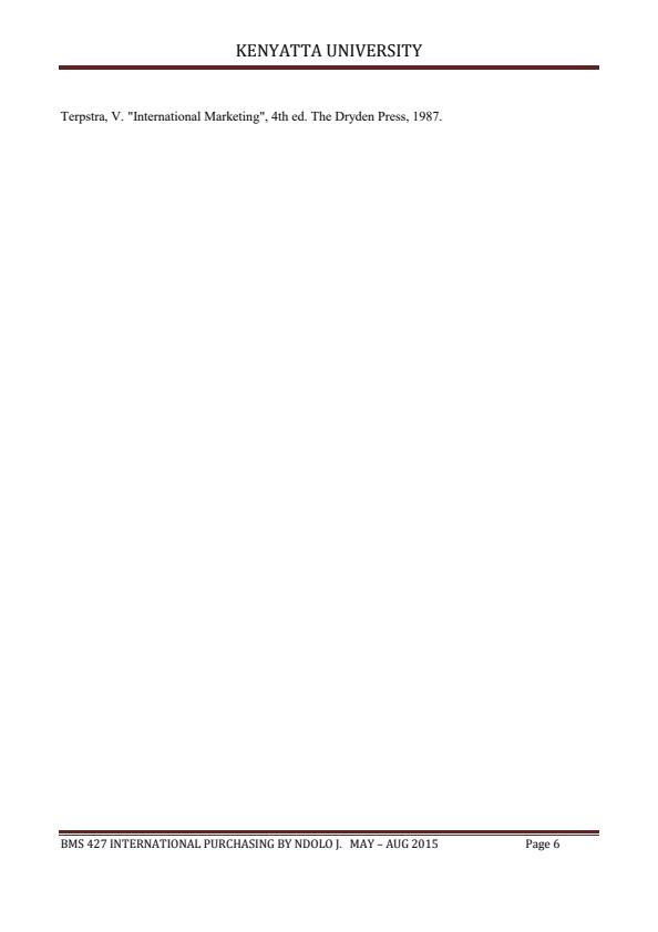 Page 4 – BMS 427: International Purchasing Notes – Kenyaplex