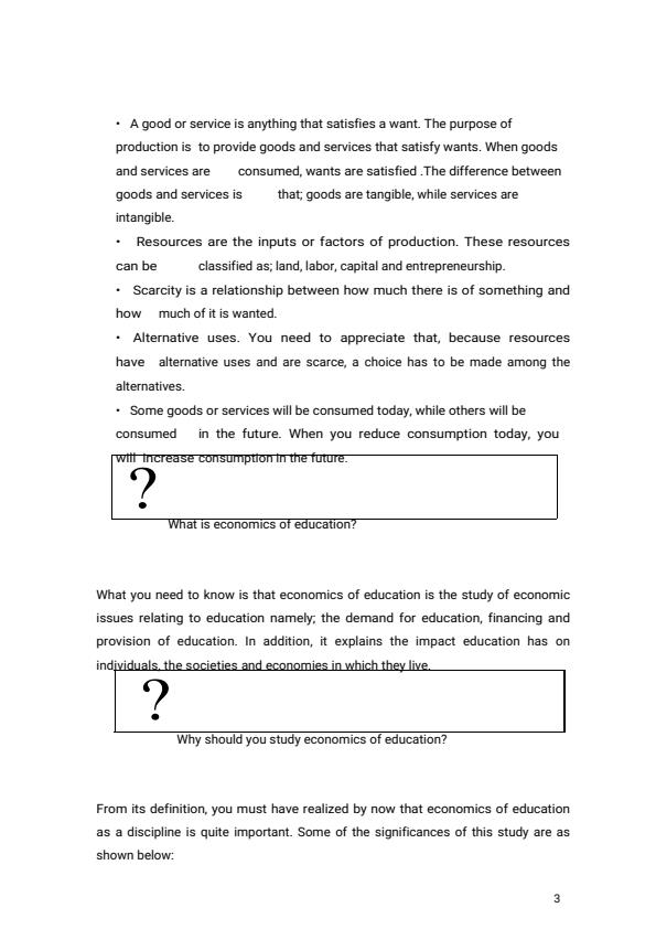 Page 4 – EPM 412: Economics of Education and Education Planning Notes – Kenyaplex