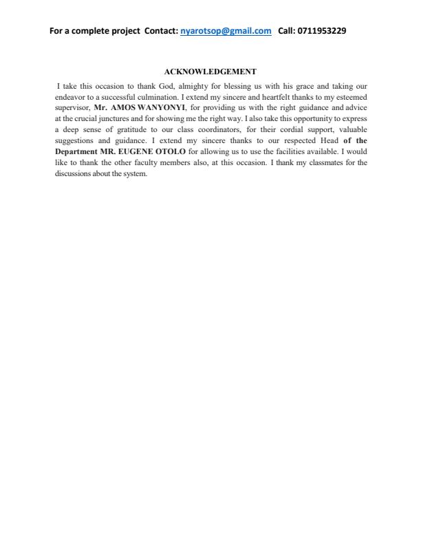 Page 3 – Online Students Registration System Documentation – Kenyaplex