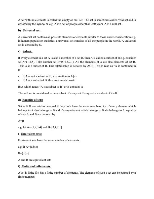 Sets and Set Theory Notes 8661