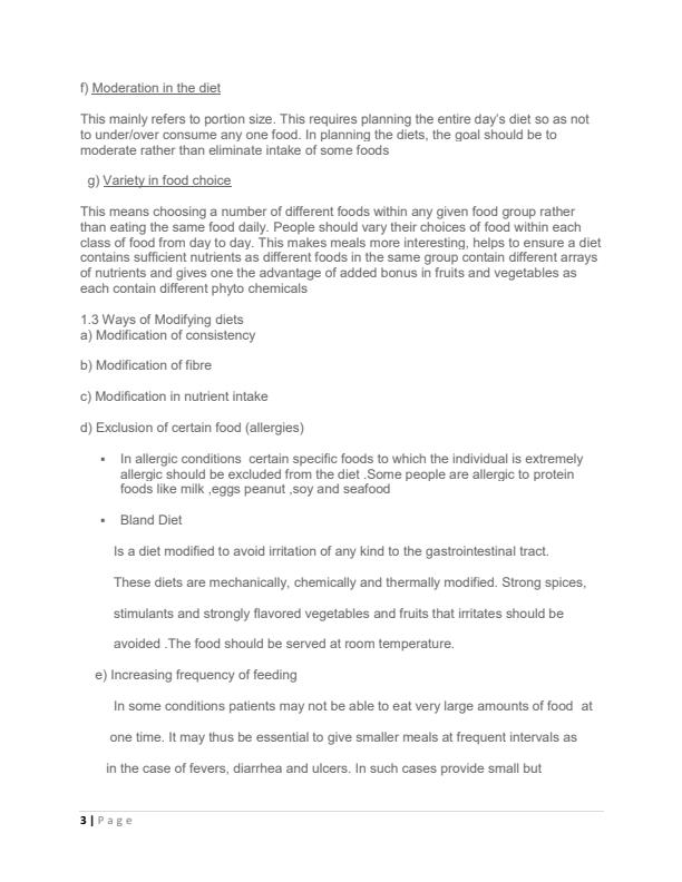 Page 3 – Diploma/Certificate in Nutrition and Dietetics: Demonstrative Techniques Notes – Kenyaplex