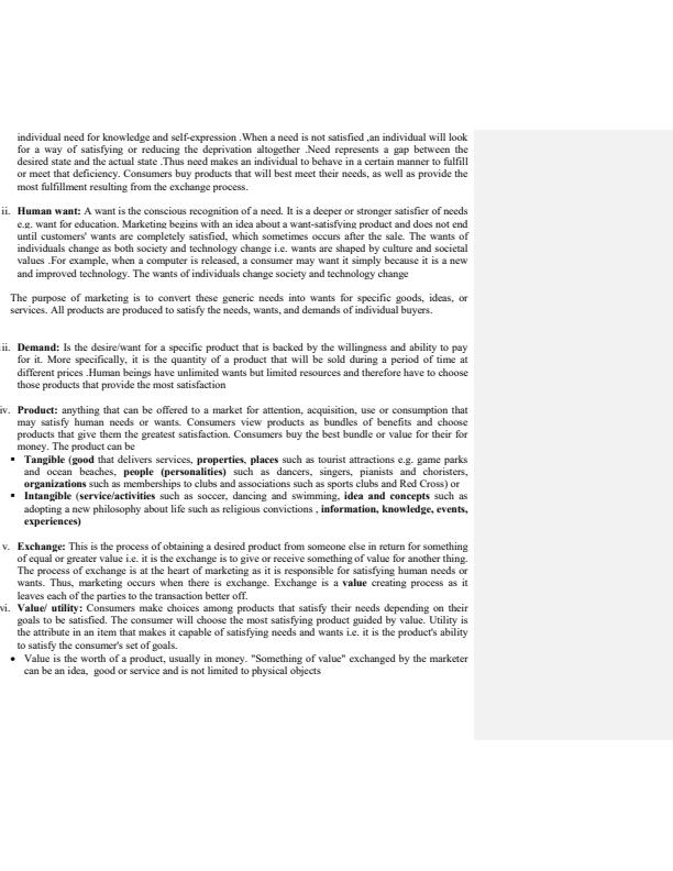 Page 3 –  Principles of Marketing Notes – Kenyaplex