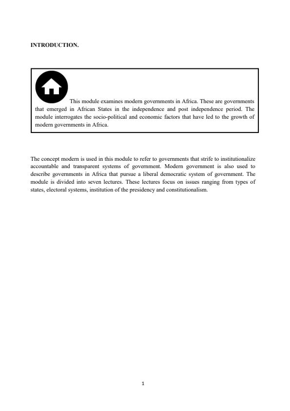 Page 1 – AHT 203: Modern Governments of Africa Notes – Kenyaplex