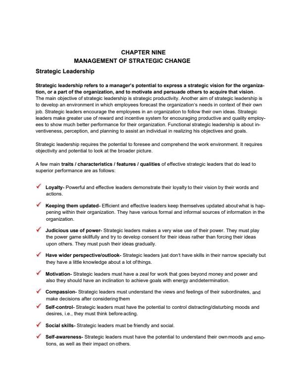 Page 1 – Strategic Governance and Ethics Notes – Kenyaplex