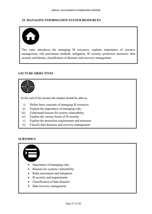 Page 1 – BMS  841: Management Information Systems Notes – Kenyaplex