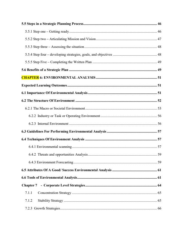 Page 4 – BBA 823: Strategic Management Notes – Kenyaplex